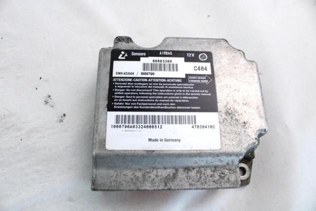 60683300 KIT AIRBAG ALFA ROMEO GT 1.9 D 110KW 6M 3P (2004) RICAMBIO USATO CON PRETENSIONATORI CINTURE DI SICUREZZA, CENTRALINA AIRBAG, AIRBAG VOLANTE - Foto 2