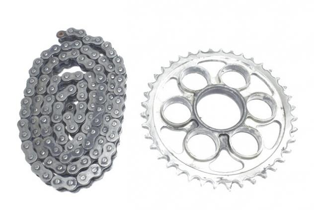 KIT CATENA E CORONA TRASMISSIONE DUCATI MULTISTRADA 1200 S 2010 - 2012 49411401A 67640801A CHAIN REAR SPROKET KIT