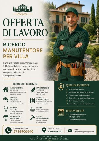 MANUTENTORE PER VILLA