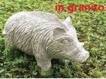 Cinghiale in pietra granito