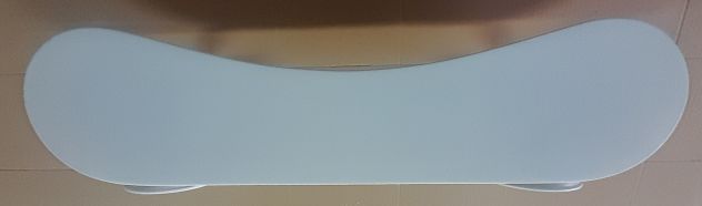 Mensola legno Curva laccata Bianca opaco Nuova completa - Foto 3