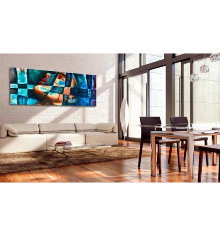 Quadro Donna Colorata Cm. 120x40 E 135x45 - ARREDALACASA - Foto 2