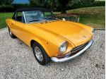 Fiat 124 Spider 1400 1968 CRS ASI  GIALLO POSITANO TARGHE NERE