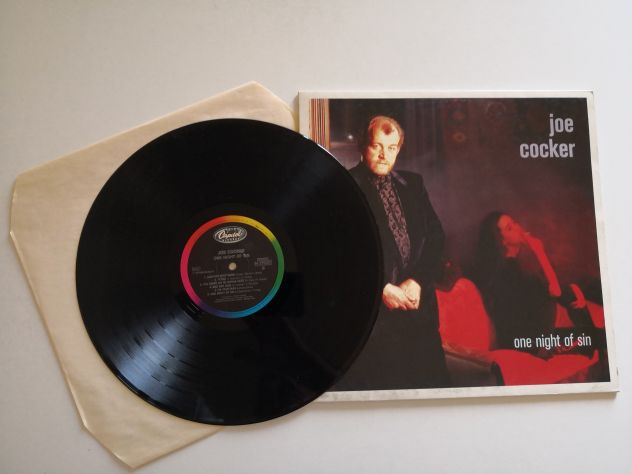 Disco Vinile Lp 33 giri di Joe Cocker - "One night of sin", originale del 1989 - Foto 4