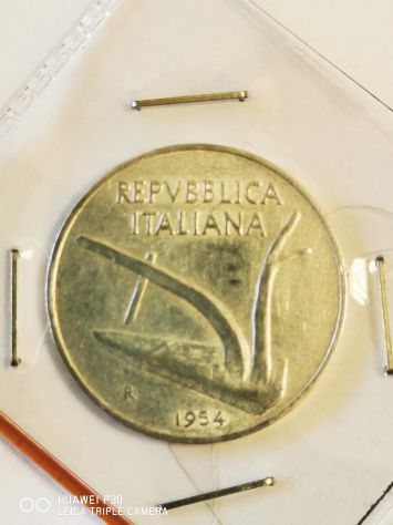 10 LIRE SPIGHE ANNO 1954 - Foto 2