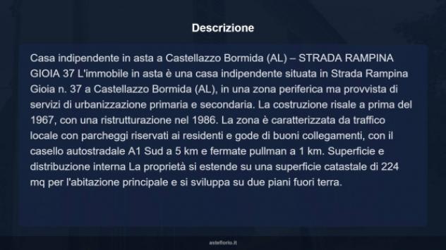 Immobile in asta di 224 m² con più di 5 locali e box auto in vendita a Castellazzo Bormida - Foto 14
