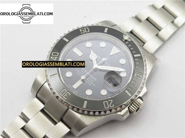 Rolex Replica SUBMARINER 116610 LN CERAMICA NERA 1:1 BEST EDITION CASSA E BRACCIALE IN SS 904L SA3135 V11 - Foto 9