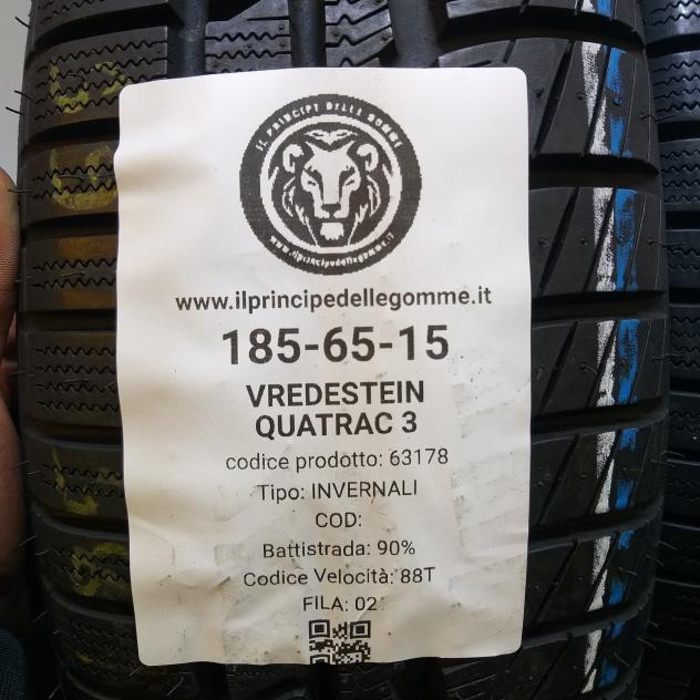 2 GOMME 185 65 15 VREDESTEIN A63178 - Foto 2