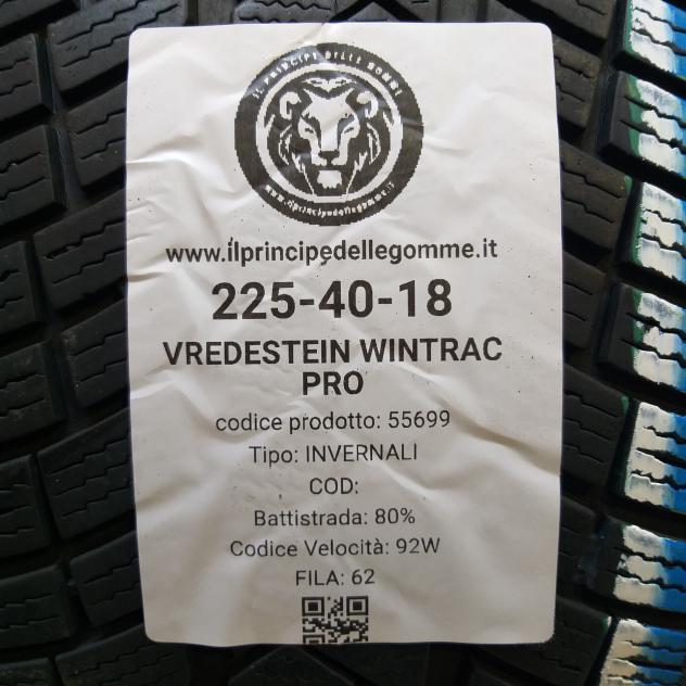 2 GOMME 225 40 18 VREDESTEIN A55699 - Foto 2