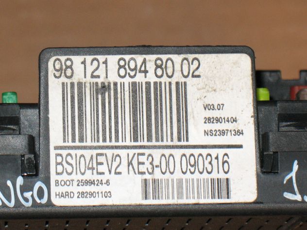 981218948002 BSI BODI COMPUTER CITROEN PEUGEOT 9812189480 BSI04EV2 KE3-00090316 - Foto 2