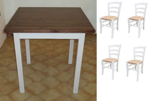 Set cod 131 Sedie e Tavoli Arredamento Pub Bar Ristorante Shabby
