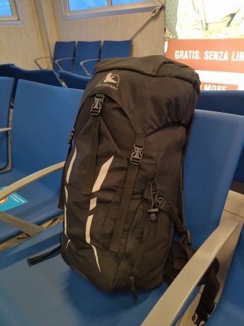 Zaino Trekking 45 Litri Viaggio Outdoor con Copertura Pioggia - Foto 7