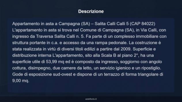 Immobile in asta di 53 m², box auto in vendita a Campagna - Foto 5