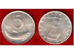 ITALIA 1989 Moneta 5 Lire Rovescio capovolto