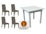 Set cod550 Tavoli  Sedie Pesaro Legno Arredo Bar Ristorante Pub Nuovi non Usati