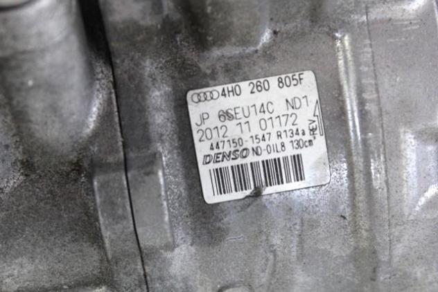 4H0260805F COMPRESSORE CLIMATIZZATORE CLIMA A/C AUDI A8 D4 4.2 D 4X4 258KW AUT 4P (2013) RICAMBIO USATO 447150-1547 - Foto 2