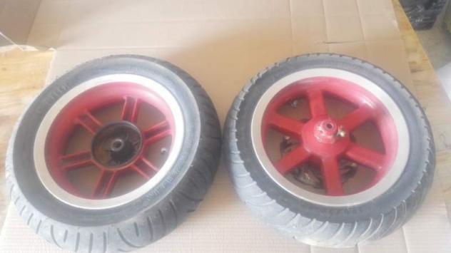 Coppia Cerchi e Gomme Scooter Keeway F-act 50 2012 - Foto 6