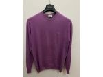 Maglione Lacoste Taglia M/L Colore Lilla Girocollo con Logo