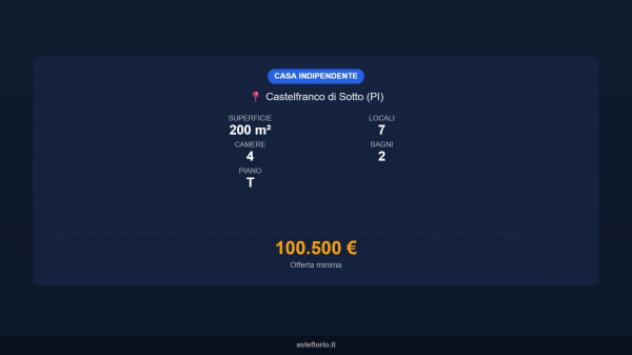 Immobile in asta di 200 m² in vendita a Castelfranco di Sotto - Foto 15