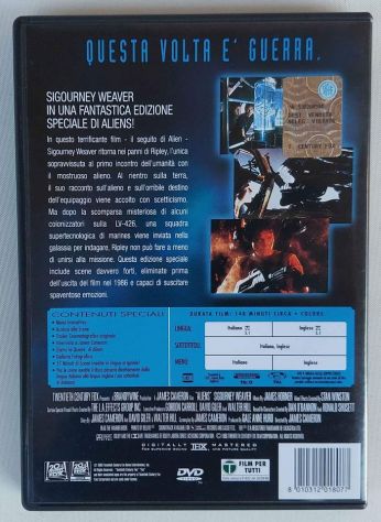 DVD ALIENS EDIZIONE SPECIALE di James Cameron( Regista) Sigourney Weaver, 2002 - Foto 3