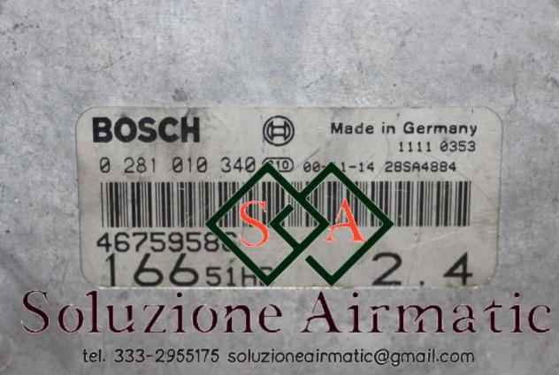 0281010340 46821768 Alfa 166 2.4 JTD centralina motore Bosch - Foto 2