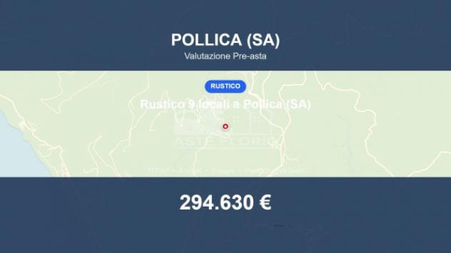 Immobile in asta di 177 m² con più di 5 locali e box auto in vendita a Pollica