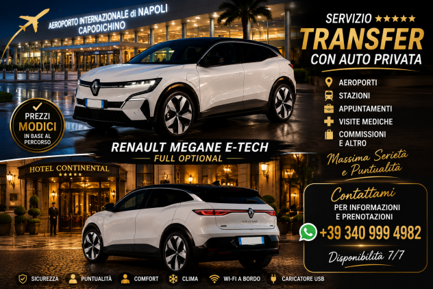 Accompagnamenti e trasferimenti con auto privata su prenotazione