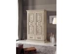 Armadio 2 porte 2 cassetti laccato decorato cod 7011
