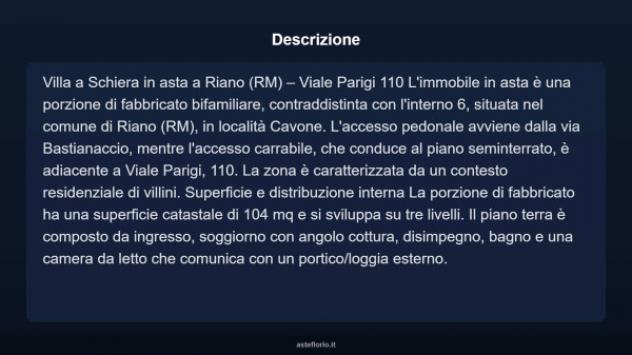 Immobile in asta di 104 m², box auto in vendita a Riano - Foto 10