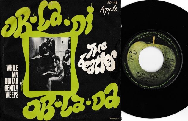 THE BEATLES Ob-la-di Ob-la-da / While My Guitar Gently Weeps 7'' / 45 rpm 1969