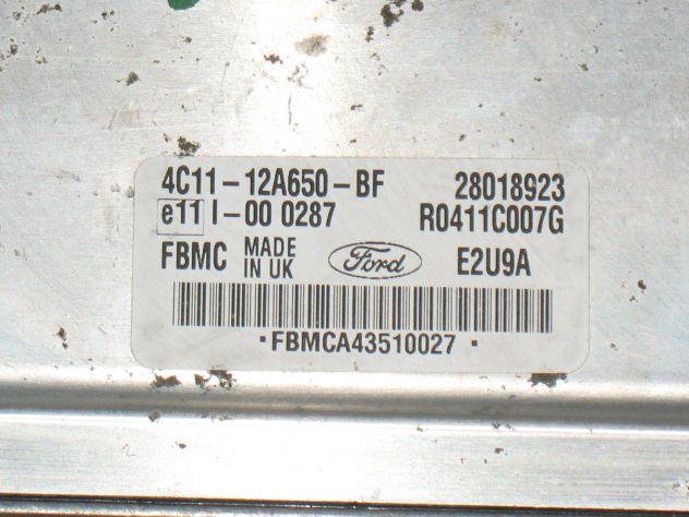 4C1112A650BF ECU FORD TRANSIT 2.0 4C11-12A650-BF R0411C007G FBMC E2U9A - Foto 2