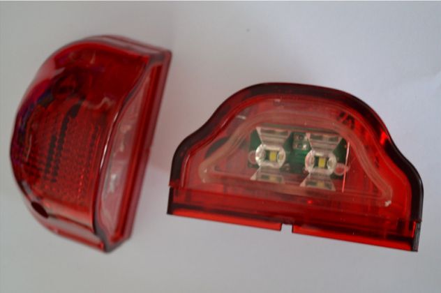 Fanali Led Targa veicoli due colori rosso o nero 12 volt - Foto 10