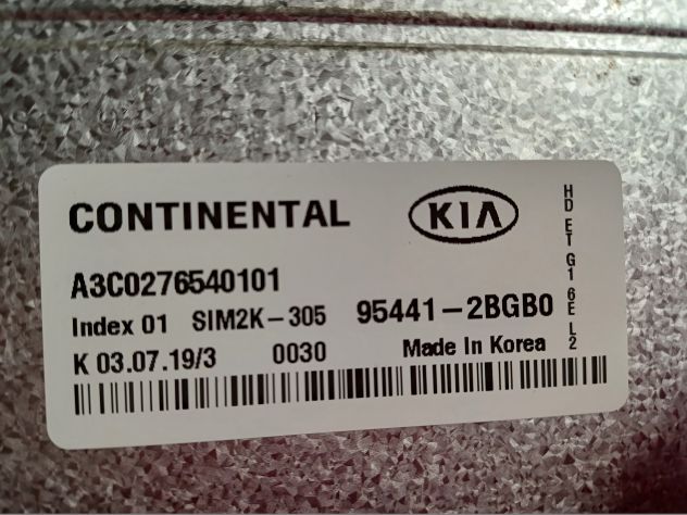 ECU Continental 95441-2BGB0 A3C0276540101 SIM2K-305 A3C0276540101 KIA 95441-2 - Foto 6