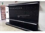 SCAFFALE IN FERRO NERO CON FORATI DA 303 CON PIANO BASE 40 E PIANI DA 40