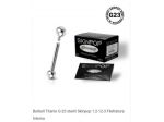 Piercing barbell in Titanio G-23 sterili - filettatura interna 1.2-12-3 Skinpop