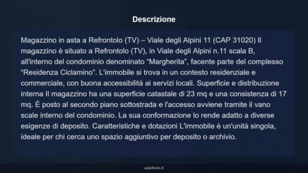 Immobile in asta di 23 m² in vendita a Refrontolo - Foto 9