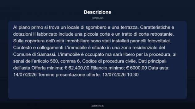 Immobile in asta di 252 m² con più di 5 locali in vendita a Samassi - Foto 5
