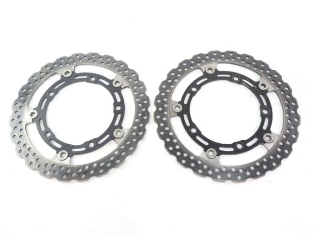 KAWASAKI Z 900 41080072011I COPPIA DISCHI FRENO ANTERIORI ZR900D A2 35KW 2019 FRONT BRAKE DISCS - Foto 6