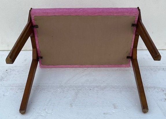 Sgabello Con Tessuto Rosa - Foto 4