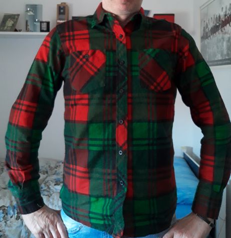 Fishbone camicia flanella