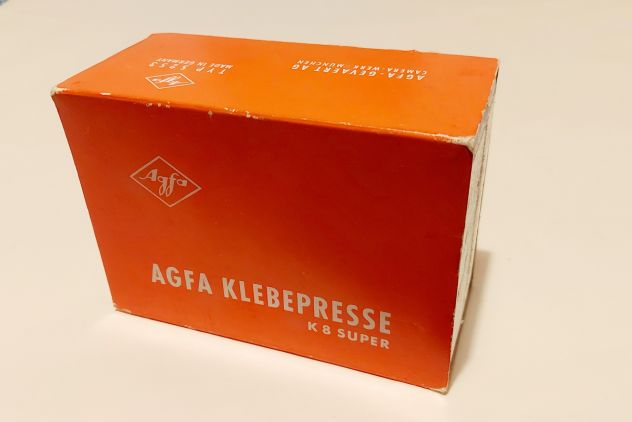 GIUNTATRICE AGFA KLEBEPRESSE K8 SUPER MADE IN GERMANY CON SCATOLA NUOVA
