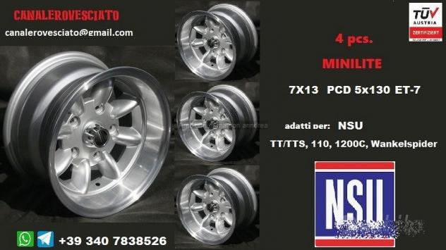 Cerchi minilite 7x 13 5x130 et-7 nsu