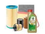 Kit tagliando 3 filtri + Castrol 5w30 AUDI A3 1.9 TDI