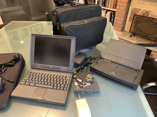 Computer Mac Powerbook (fine anni '90) e stampante portatile - Foto 5