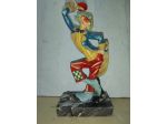 vecchio clown in gomma vintage fabbricazione italiana fontanini n. 945