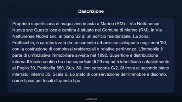 Immobile in asta di 20 m² in vendita a Marino - Foto 3