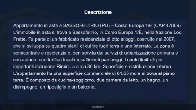 Immobile in asta di 81 m², box auto in vendita a Sassofeltrio - Foto 14