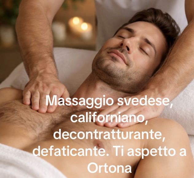 Massaggiatore Abruzzo. Svedese, Californiano, Decontratturante, sportivo. - Foto 2 Tel:3770273099