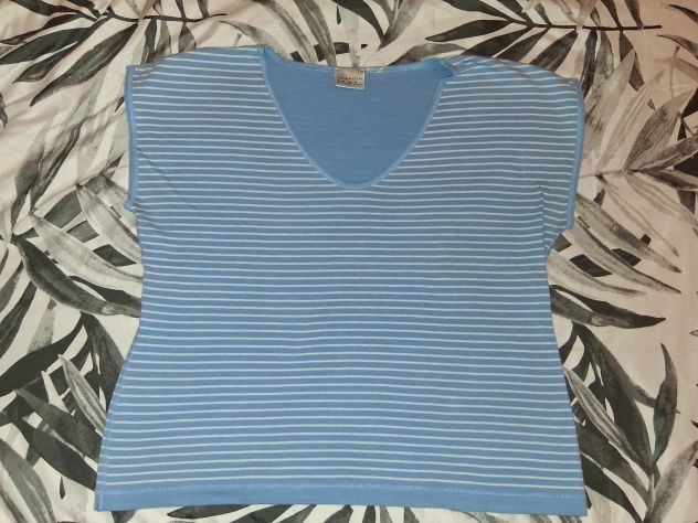 2 Magliette T-Shirt Donna Signora da USA Taglia grande una Liz Claiborne Cotone - Foto 7