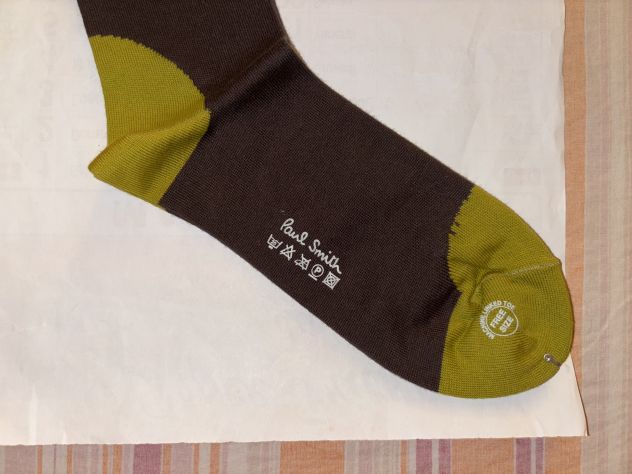 CALZE NUOVE IN COTONE DA UOMO FIRMATE ORIGINALI”PAUL SMITH”MADE IN ITALY - Foto 6